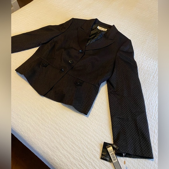 🆕 NWT Tahari x Arthur S. Levine Peplum Blazer Jacket Size 14 MSRP $280 - Picture 13 of 13